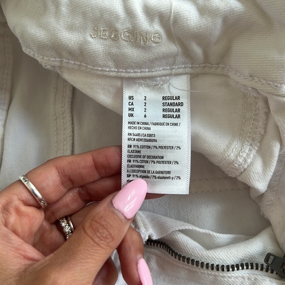 American eagle super super stretch jegging white jeans size 2 great condition - Picture 5 of 5